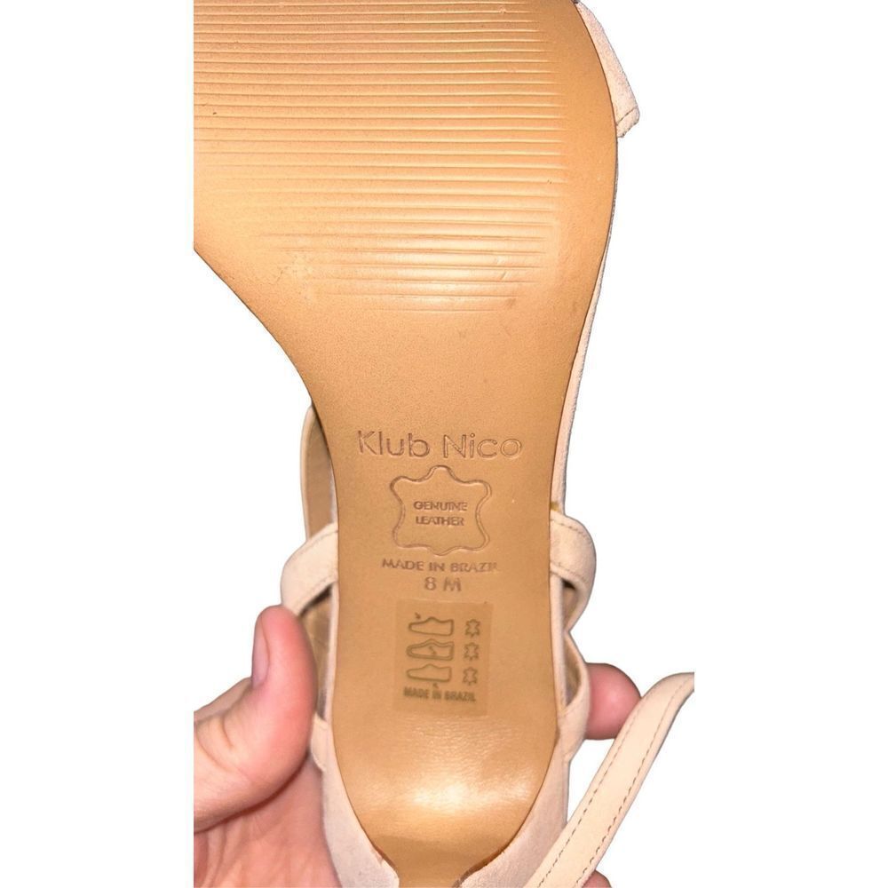 Klub Nico Ansley Tan Strappy Heels Size 8 - Picture 6 of 6